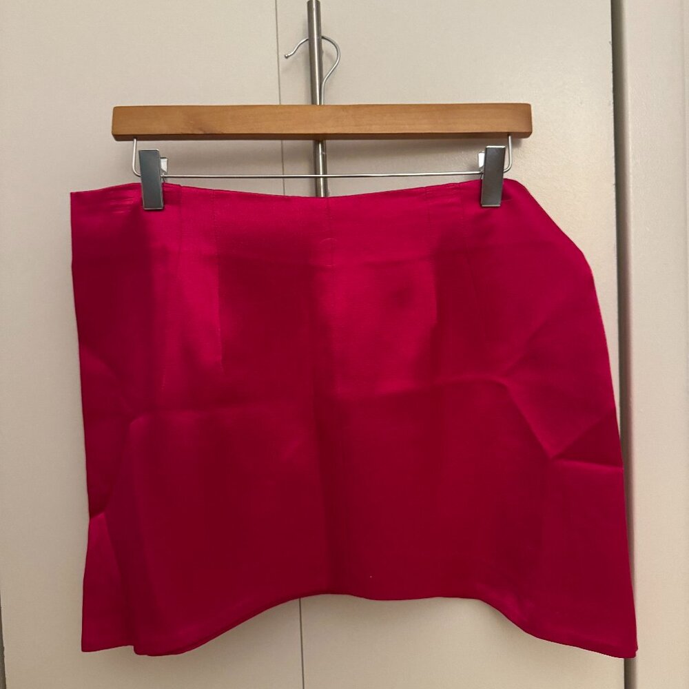 Zara Shiny Pink Mini Skirt (Extra Large)